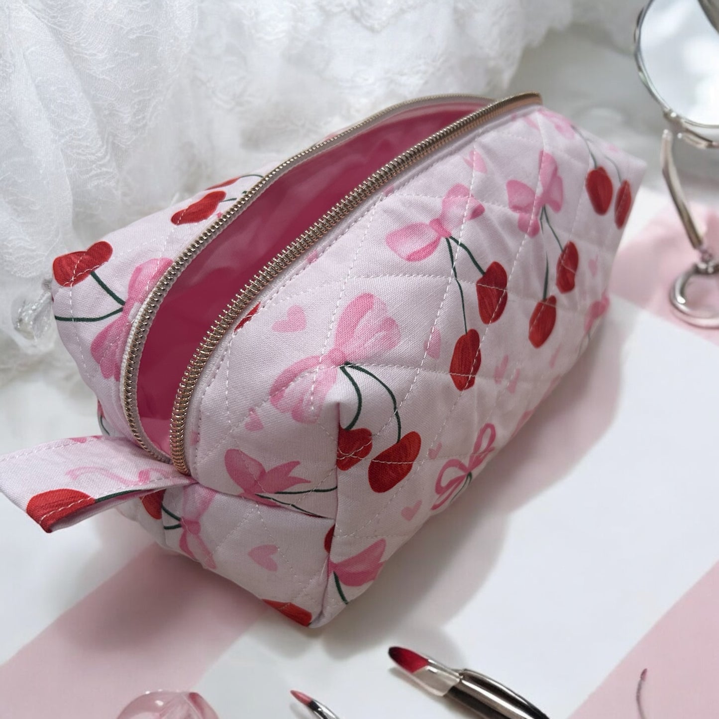 Cherry Bliss Zipper Pouch